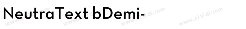 NeutraText bDemi字体转换